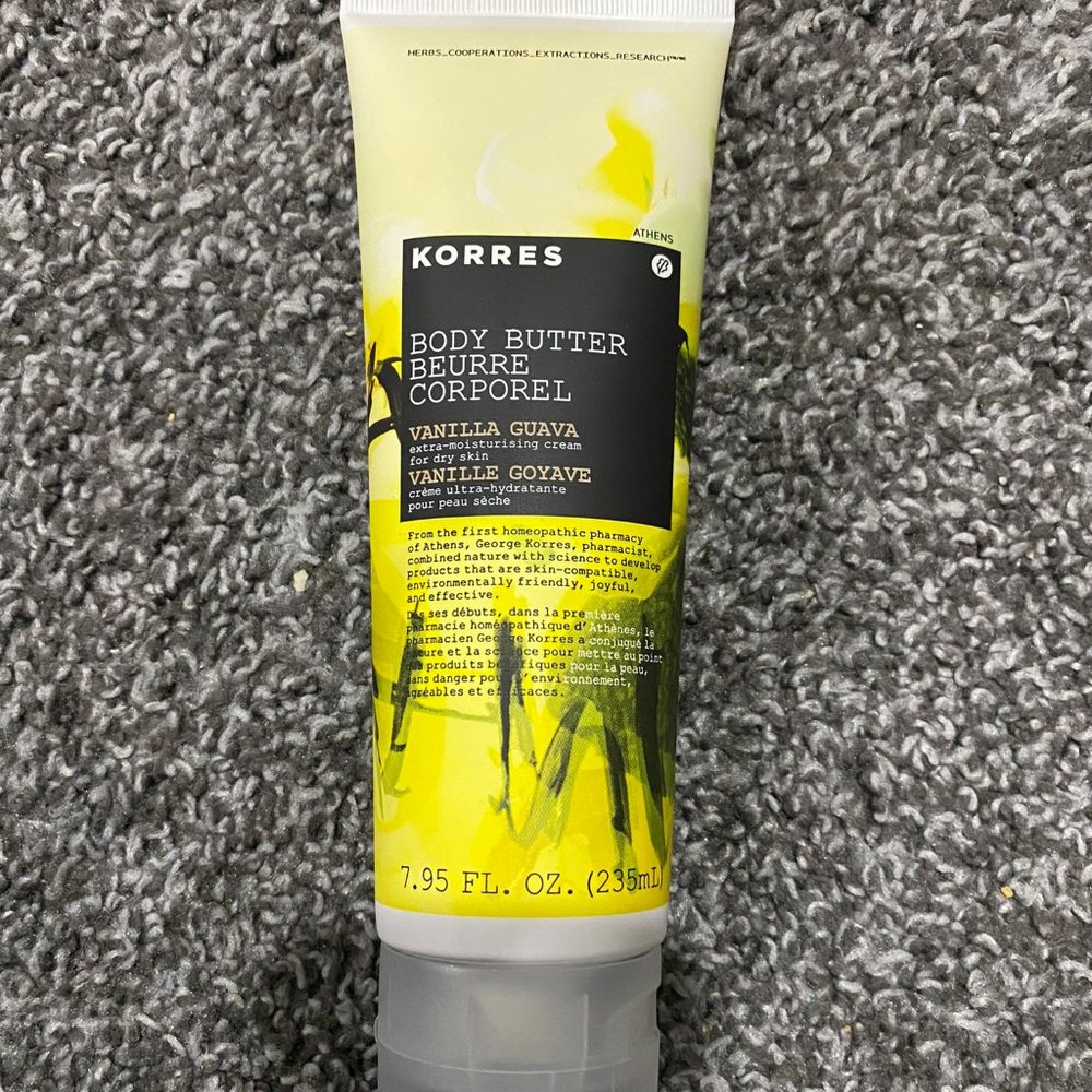Korres Vanilla Guava Body Butter 7.95 fl oz NEW